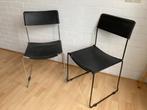 Gispen stoel, leer, Huis en Inrichting, Stoelen, Ophalen, Gebruikt, Twee, Zwart