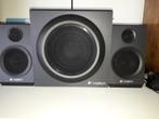 Logitech Z333 mini surroundsysteem 2.1, Ophalen of Verzenden, Zo goed als nieuw, Audiokanaal 2.1, Logitech, Creative