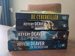 4 Jeffery Deaver boeken samen €12,-, Boeken, Ophalen of Verzenden, Zo goed als nieuw, Nederland