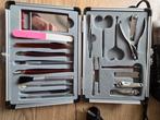 Manicure Set in Etui - Zo goed als nieuw, Ophalen of Verzenden, Zo goed als nieuw, Handen en Nagels, Toebehoren