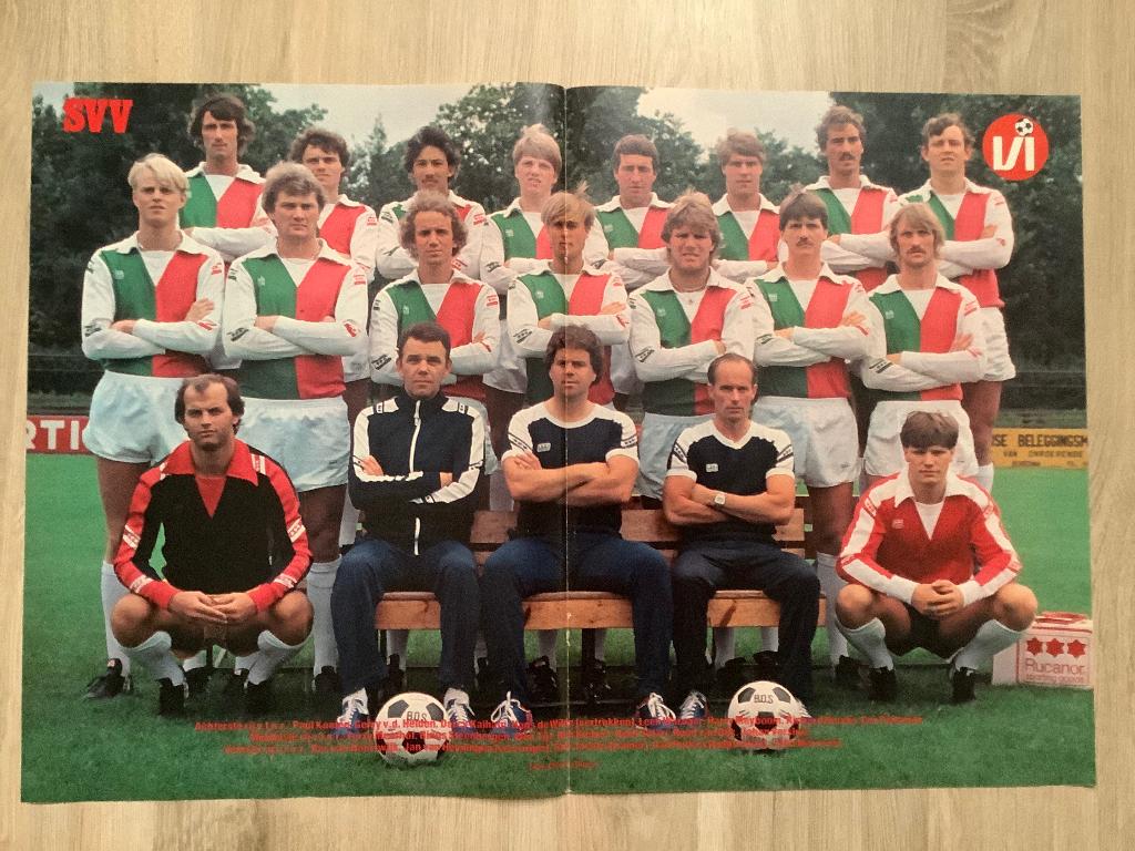 Poster SVV Jaren 80, Verzamelen, Sportartikelen en Voetbal, Ophalen of Verzenden, Zo goed als nieuw, Overige binnenlandse clubs