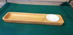 schaal van hout met dipschaaltje, Huis en Inrichting, Woonaccessoires | Schalen en Manden, Ophalen of Verzenden, 'T Olde Gre-j