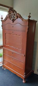 Antieke Secretaire met Kuif & Verborgen Opbergruimte, Antiek en Kunst, Antiek | Meubels | Kasten, Ophalen