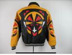 Vintage leren hip hop jas, masker Mexicaanse worstelaar, Ophalen of Verzenden, Gedragen