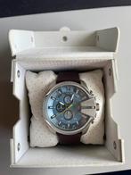 Diesel Heren Polshorloge - Leer - Gebruikt, Staal, Polshorloge, Ophalen, Overige merken