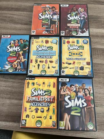The Sims 2, PC + 6 uitbreidingspakketen beschikbaar voor biedingen