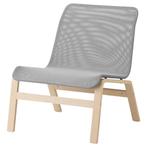 NIEUW in doos!! IKEA NOLMYRA fauteuil - Grijs/ Berken, Huis en Inrichting, Fauteuils, Ophalen, Nieuw, 75 tot 100 cm, Stof