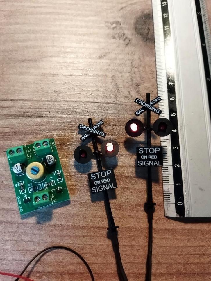 Spoorwegovergang Lichten | 6cm | H0, Hobby en Vrije tijd, Modeltreinen | H0, Nieuw, Overige typen, Gelijkstroom, Overige merken