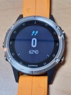 Garmin Fenix 5 Plus Sapphire Titanium, Ophalen of Verzenden, Zo goed als nieuw, Zwart, Android