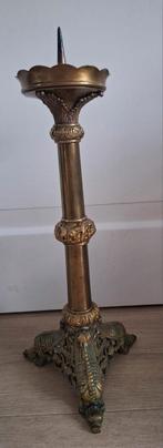 Antieke Koperen Kandelaar, Antiek en Kunst, Ophalen, Koper of Brons