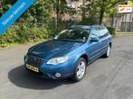 Subaru Outback 2.5i Comfort G3 GAS EN SUPER MOOIE AUTO, Auto's, Subaru, Zwart, 4 cilinders, Blauw, Bedrijf