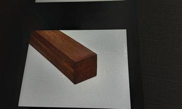 AZOBE HARDHOUT 50X44MM L=5,2 METER FIJNBEZAAGD, 7016 GEGROND beschikbaar voor biedingen