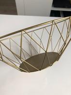 Fruitschaal/fruitmand, goud, Huis en Inrichting, Woonaccessoires | Schalen en Manden, Overige materialen, Gebruikt, Mand, Rond