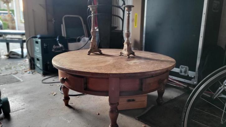 Salontafel 100cm doorsnede (gebruikt), Huis en Inrichting, Tafels | Salontafels, Gebruikt, Minder dan 50 cm, 50 tot 100 cm, 100 tot 150 cm