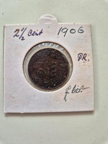 2 1/2 cent 1914 Koninkrijkder Ned op kop
