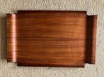 Vintage dienblad plywood, Ophalen, Gebruikt, Rechthoekig, Hout