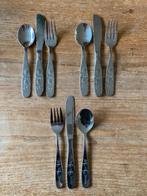 3x Kinderbestek Jip en Janneke - mes vork lepel, Ophalen of Verzenden, Zo goed als nieuw, Rvs of Chroom, Vaatwasserbestendig