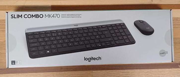 Slim Combo MK470 - Logitech, Computers en Software, Toetsenborden, Zo goed als nieuw, Draadloos, Ophalen of Verzenden