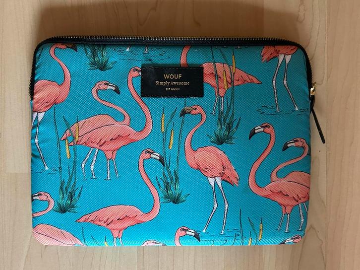 Wouf iPad Hoes met Flamingo Print, Computers en Software, Laptophoezen, Zo goed als nieuw, 11 inch of minder, Ophalen of Verzenden