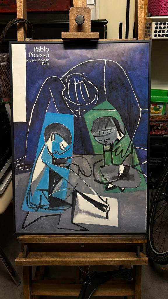 Pablo Picasso Tentoonstelling Poster, Parijs, Antiek en Kunst, Kunst | Overige Kunst, Ophalen of Verzenden