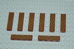 L889 Tegels 1x4 roodbruin met opdruk slang 8 st., Ophalen of Verzenden, Nieuw, Losse stenen, Lego