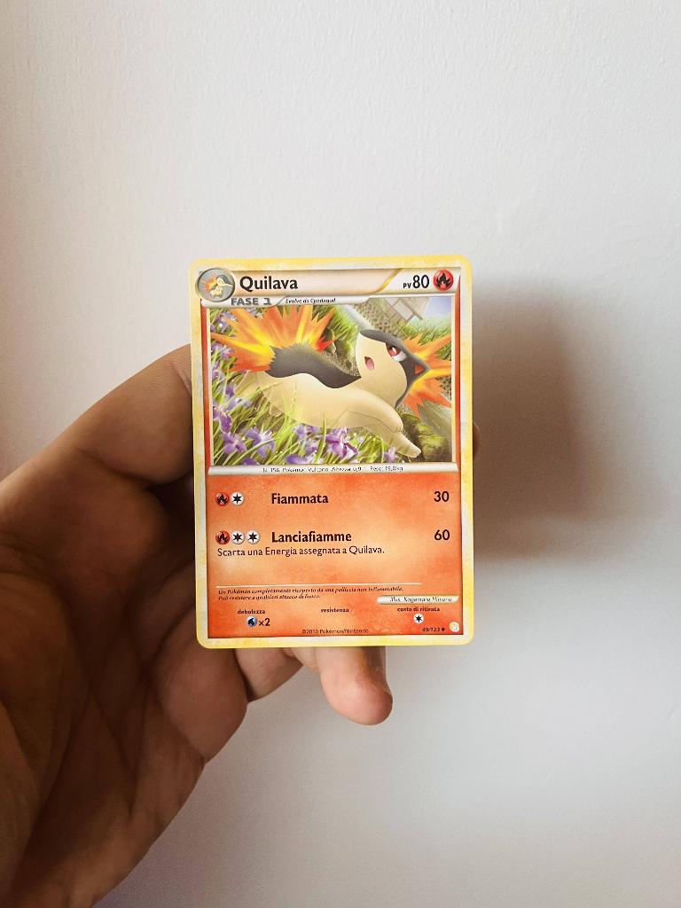 Quilava 49/123 Heart Gold Soul Silver Pokemon, Verzenden, Zo goed als nieuw, Losse kaart, Foil