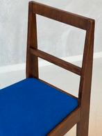 Jaren 30 eettafelstoel modernist art deco eetkamerstoel, Hout, Gebruikt, Jaren 30, Blauw