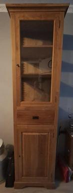 Zeer mooie teakhouten kast, Huis en Inrichting, Kasten | Vitrinekasten, Ophalen, 200 cm of meer, Glas, 50 tot 100 cm