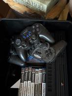 PlayStation 2 Zwart met Games en Controllers, Spelcomputers en Games, Spelcomputers | Sony PlayStation 2, Zwart, Met 2 controllers