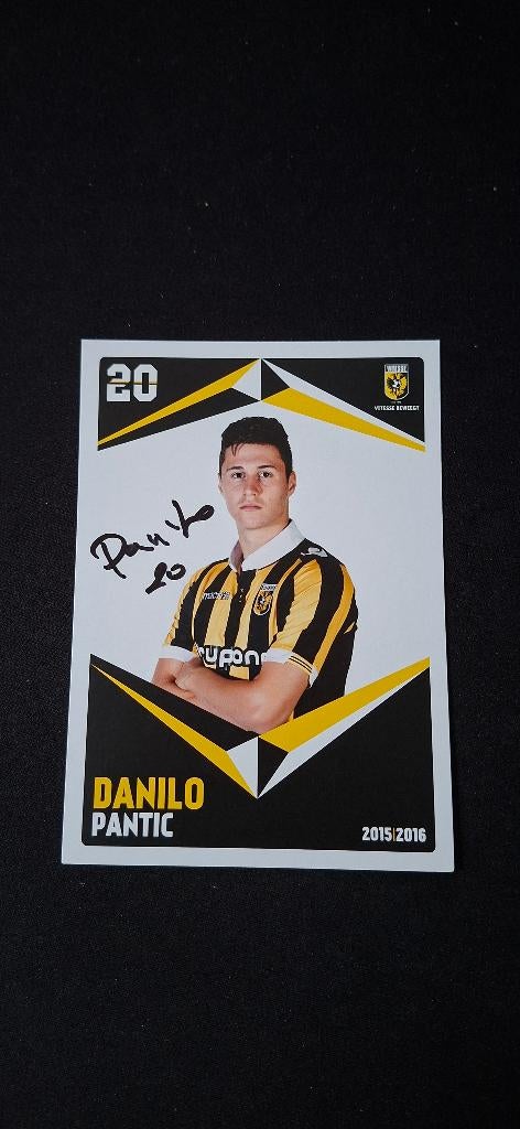 Spelerskaart met handtekening; Danilo Pantic # Vitesse, Verzenden, Nieuw, Vitesse, Spelerskaart