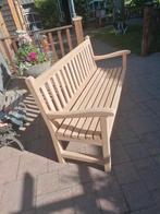 Massief eiken tuinbank, Tuin en Terras, Tuinbanken, Ophalen, Hout