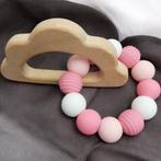 Rammelaar wit lichtroze roze wolk Unicorn, Verzenden, Nieuw, Rammelaar