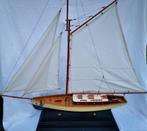 handgemaakt houten modelschip zeilschip gespannen zeilen, Hobby en Vrije tijd, Modelbouw | Boten en Schepen, Ophalen, Zo goed als nieuw