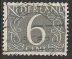 Nederland 1946 466 Cijfer 6c, Gest, Postzegels en Munten, Postzegels | Nederland, Verzenden, Na 1940, Gestempeld