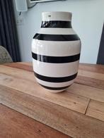 Deense zwart witte Kähler vaas, Ophalen, Zwart, Aardewerk of Porselein, Zo goed als nieuw