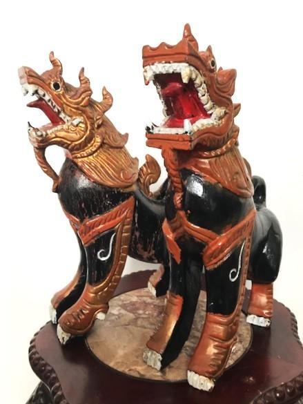 Tempelwachters Draken Foo Leeuwen Thais Singha H 30😍🤗👌, Antiek en Kunst, Kunst | Beelden en Houtsnijwerken, Ophalen of Verzenden
