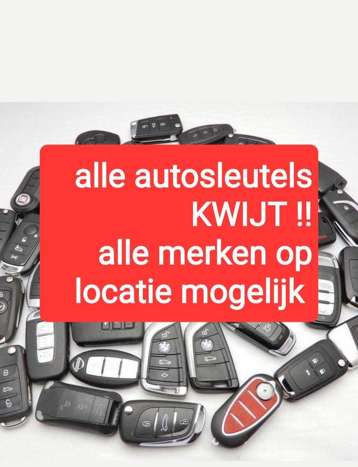 Autosleutel kwijt alle merken locatie vw opel mercedes enz, Diensten en Vakmensen, Auto en Motor | Monteurs en Garages, Overige werkzaamheden