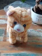 Schattige oranje gestreepte speelgoedpoes, Ophalen of Verzenden, Zo goed als nieuw, Poes