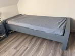 Stoer jongens bed - Dennis - woood - Elektr  bodem 90x200, Ophalen, Eenpersoons, Blauw, 200 cm