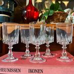 WIJNGLAS CRISTAL D´ARQUES FRANCE ELLE SET 5 VINTAGE, Ophalen of Verzenden