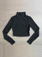 Top met col zwart lange mouw | XS | Shein, Kleding | Dames, Tops, Zwart, Ophalen of Verzenden, Zo goed als nieuw, Lange mouw