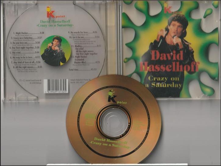 David Hasselhoff - Crazy On A Saturday, Orig. CD, Cd's en Dvd's, Cd's | Pop, Gebruikt, 1980 tot 2000, Ophalen of Verzenden