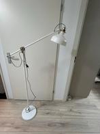 Witte Staande Lamp - Verstelbaar, Ophalen, Zo goed als nieuw, Metaal, 150 tot 200 cm