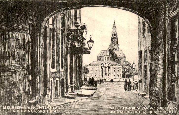 Meubelfabriek- Groningen, Verzamelen, Ansichtkaarten | Themakaarten, Gelopen, Voor 1920, Stad of Dorp, Ophalen of Verzenden