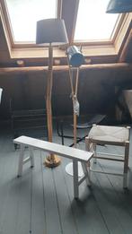 Diverse Meubels: vloerlampen, stalamp Bankje & Kruk, Huis en Inrichting, Lampen | Vloerlampen, Ophalen, Hout, Minder dan 100 cm