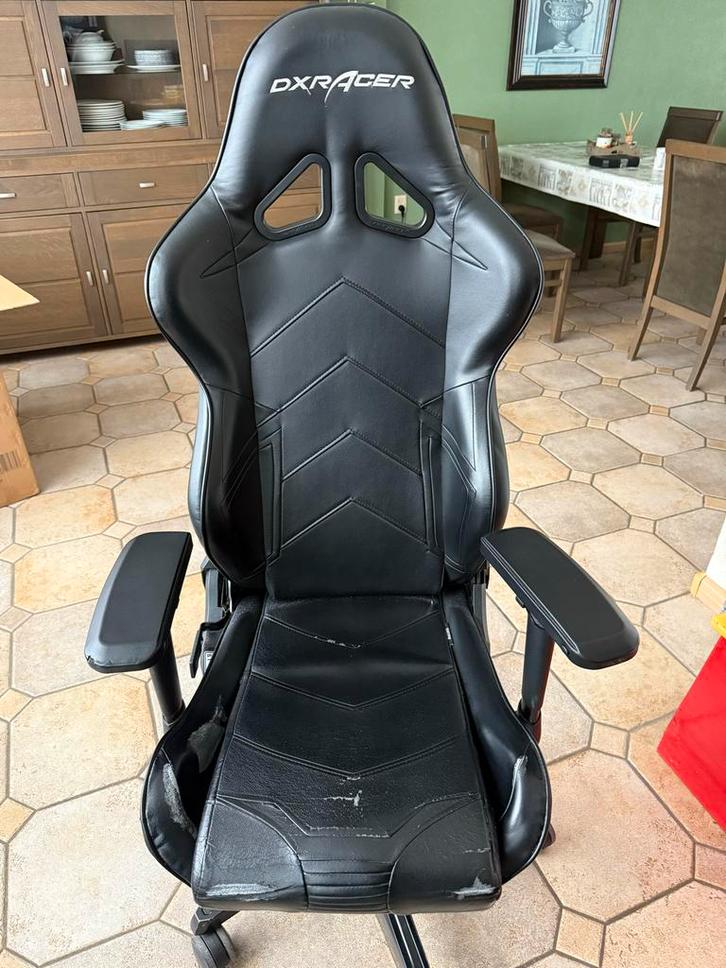 DXRacer Gaming Bureaustoel, Huis en Inrichting, Bureaustoelen, Gebruikt, Bureaustoel, Zwart, Gaming bureaustoel, Ophalen