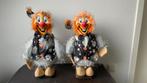 Carnavaleske poppen, clownspoppen, 2 stuks, Ophalen of Verzenden, Zo goed als nieuw, Carnaval