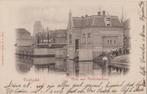 DORDRECHT 1901 West met volksbadhuis - gel'kl rond, Gelopen, Zuid-Holland, Voor 1920, Verzenden