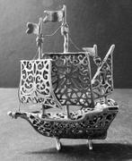 Miniatuur zilveren zeilschip, Ophalen of Verzenden, Zilver