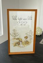 Hollie Hobby schilderij print achter glas houten lijst, Minder dan 50 cm, Gebruikt, Ophalen of Verzenden, Print